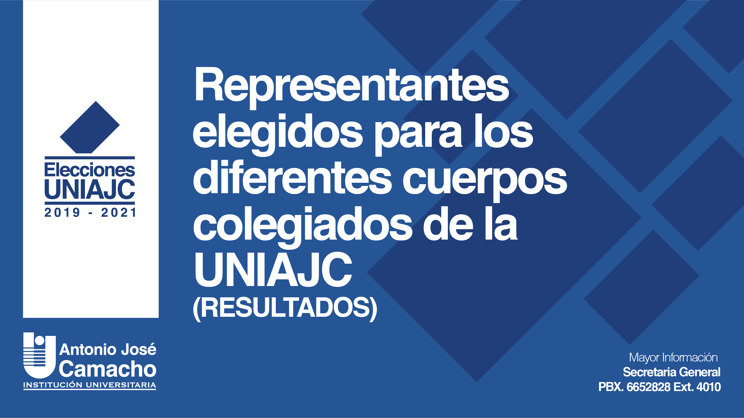 Elecciones UNIAJC 2019