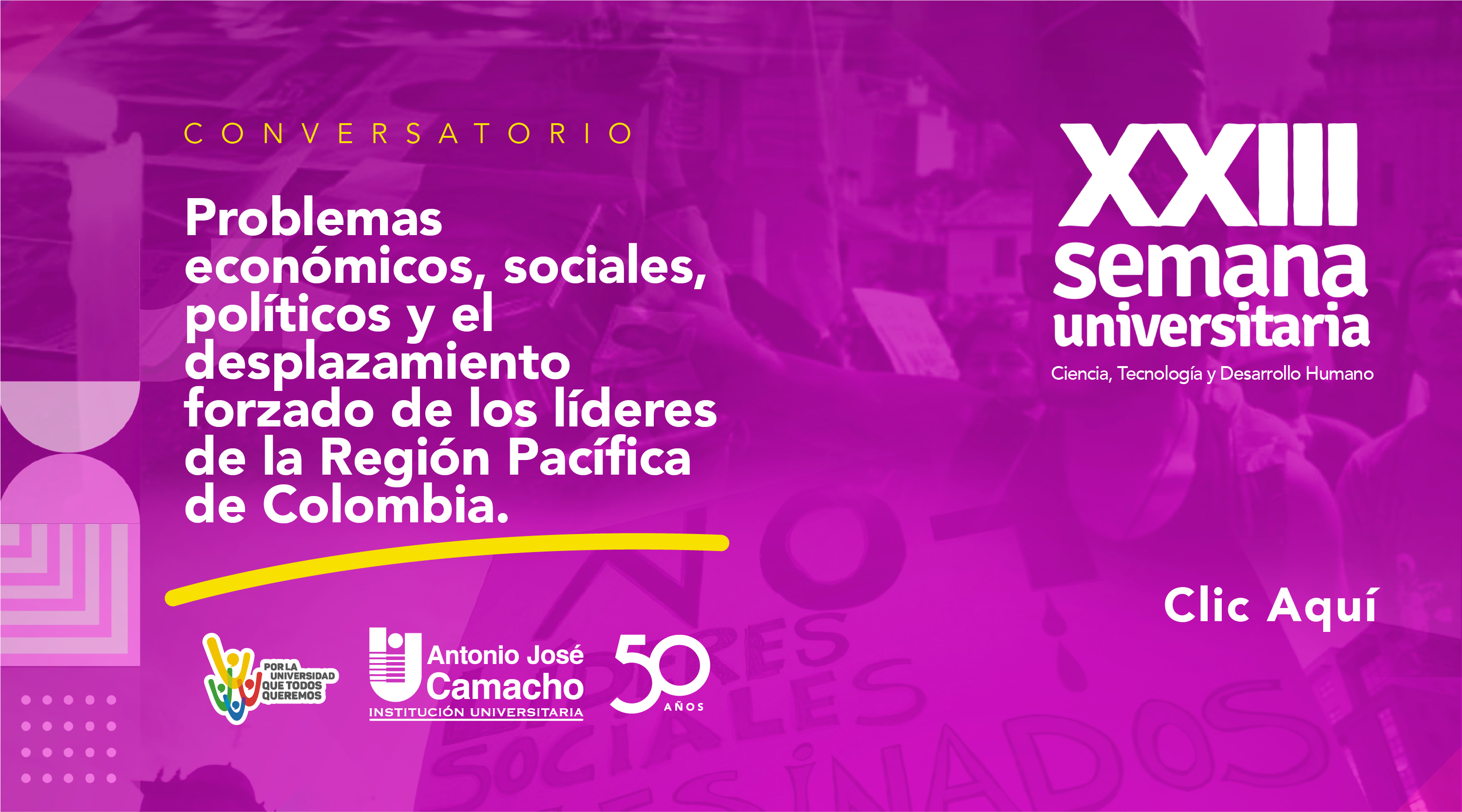 Conversatorio: Problemas económicos, sociales, políticos de los líderes de la Región Pacífica