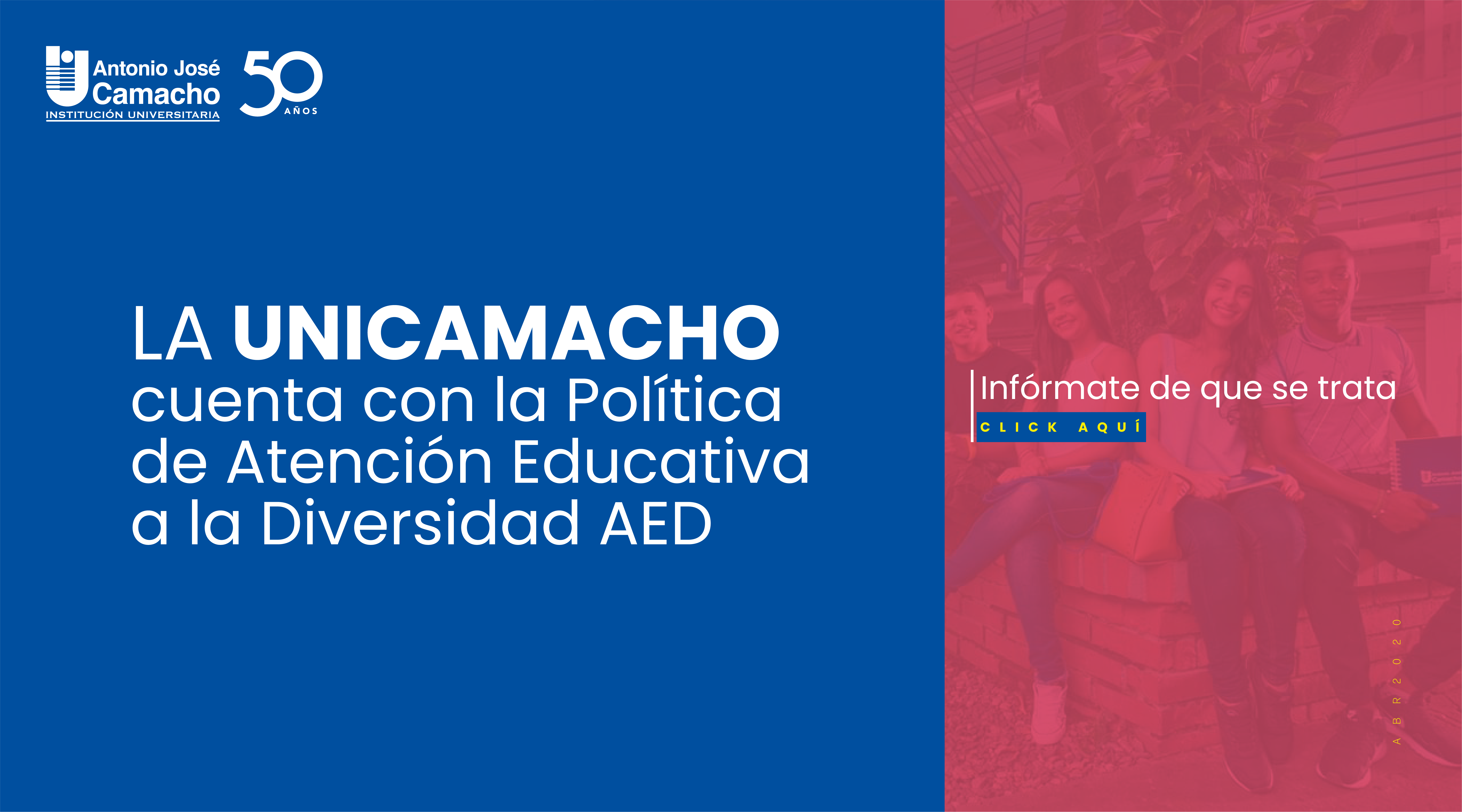 La UniCamacho cuenta con la Política de Atención Educativa a la Diversidad