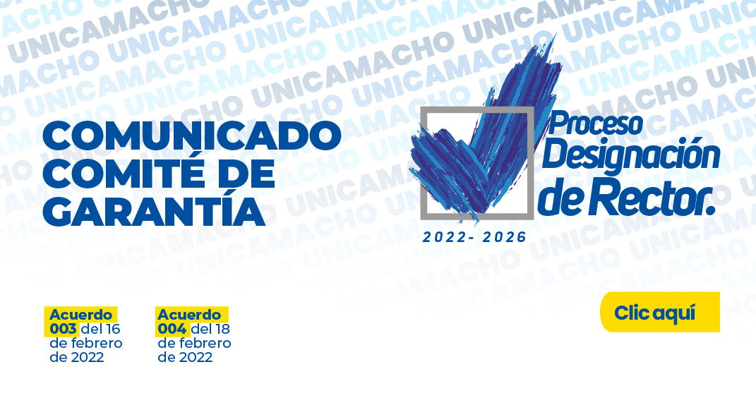 COMUNICADO COMITÉ DE GARANTÍAS