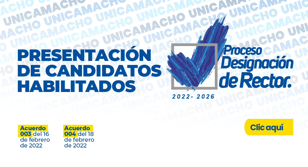 Conozca la lista definitiva de los candidatos habilitados para Rector