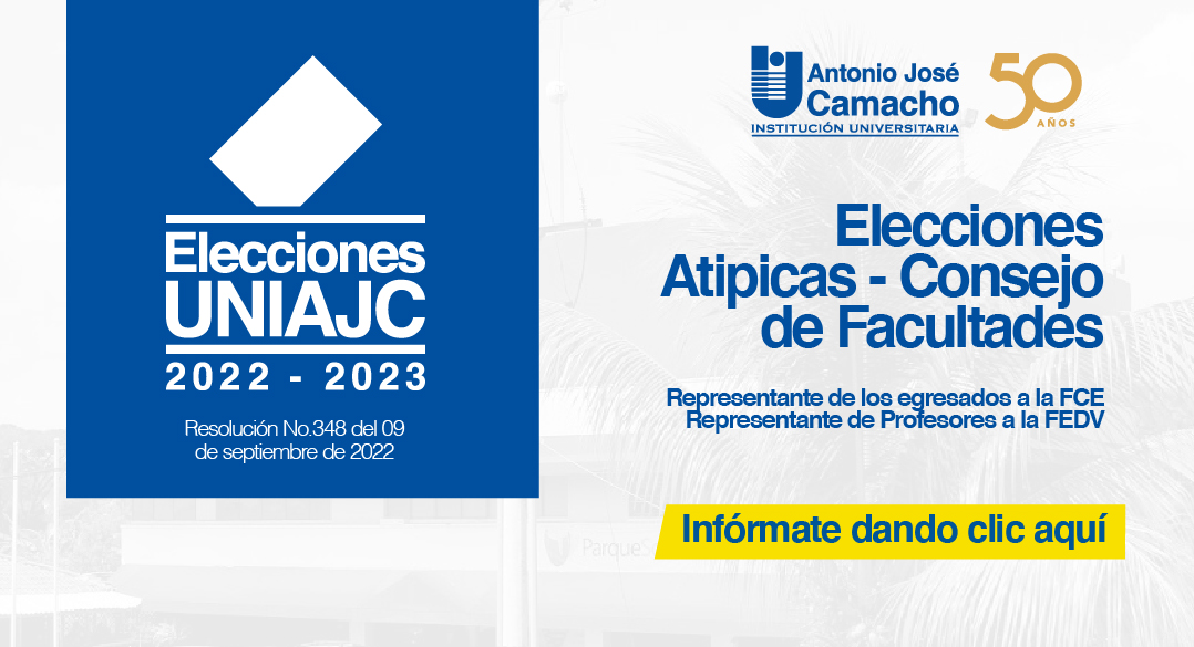 Convocatoria a elecciones atípicas – Consejo de Facultades