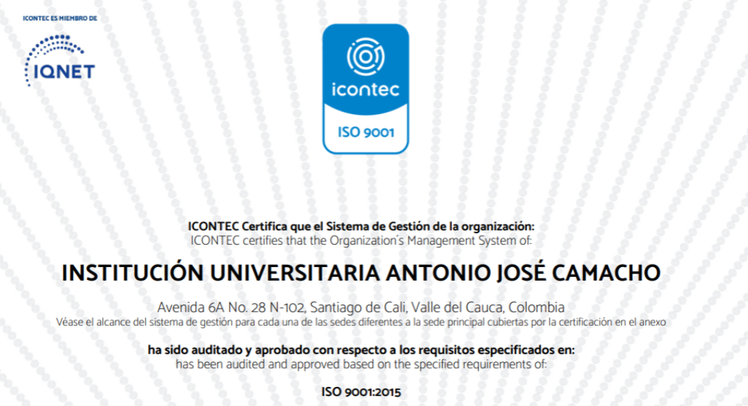 ¡Renovamos Certificado ISO 9001:2015 hasta el 2026!